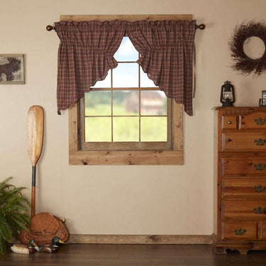 Parker Scalloped Prairie Swag Curtain Set of 2 36x36x18 VHC Brands - The Fox Decor
